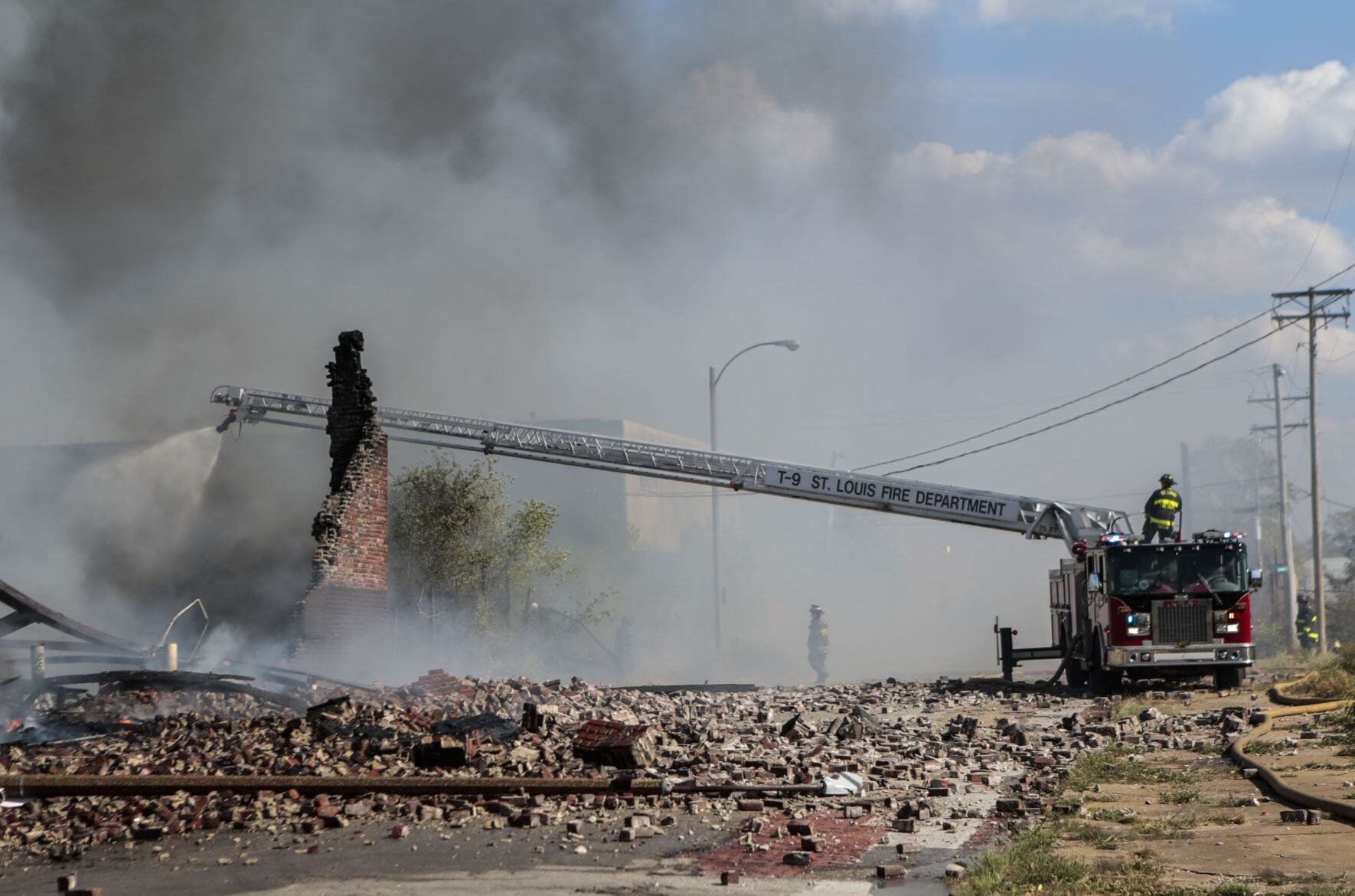 Warehouse Fire on N. 13th St. and Howard St. in St. Louis